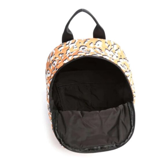 Ted Baker NNels Puffer Backpack Large Yellow Leopard Nylon Laptop Bag Mini Pouch - Picture 8 of 9